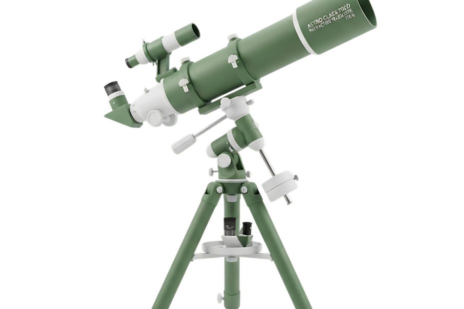 Un astronome amateur observe le ciel nocturne avec un télescope installé dans un jardin.