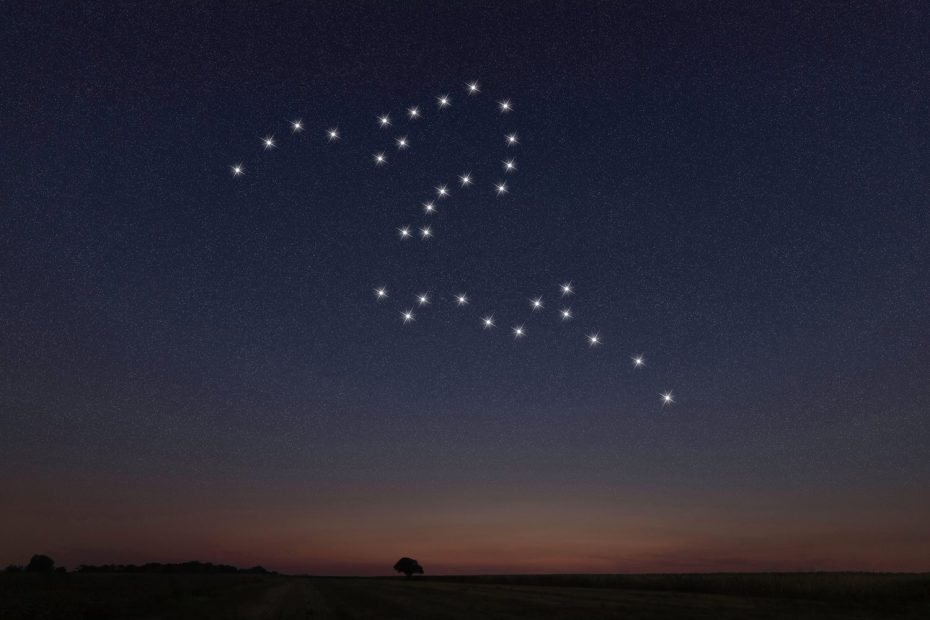 Grande Ourse visible dans un ciel étoilé, indiquant la direction de l’étoile Polaire.